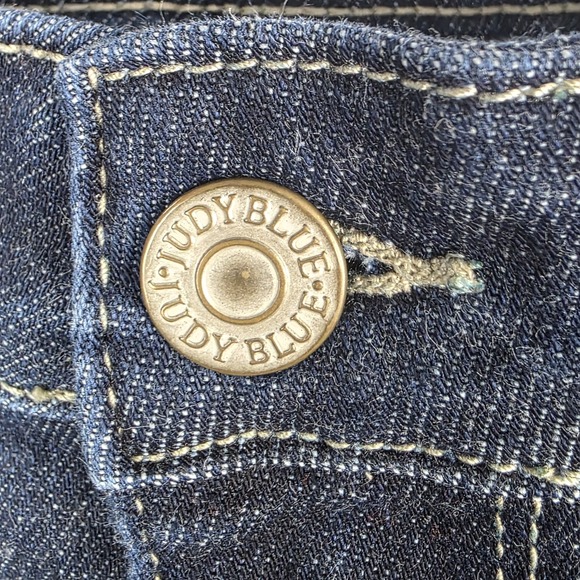 Judy Blue Jeans Womens Size 15/32 Mom Jean High Waist Dark Wash Blue Denim Pants - Picture 6 of 12